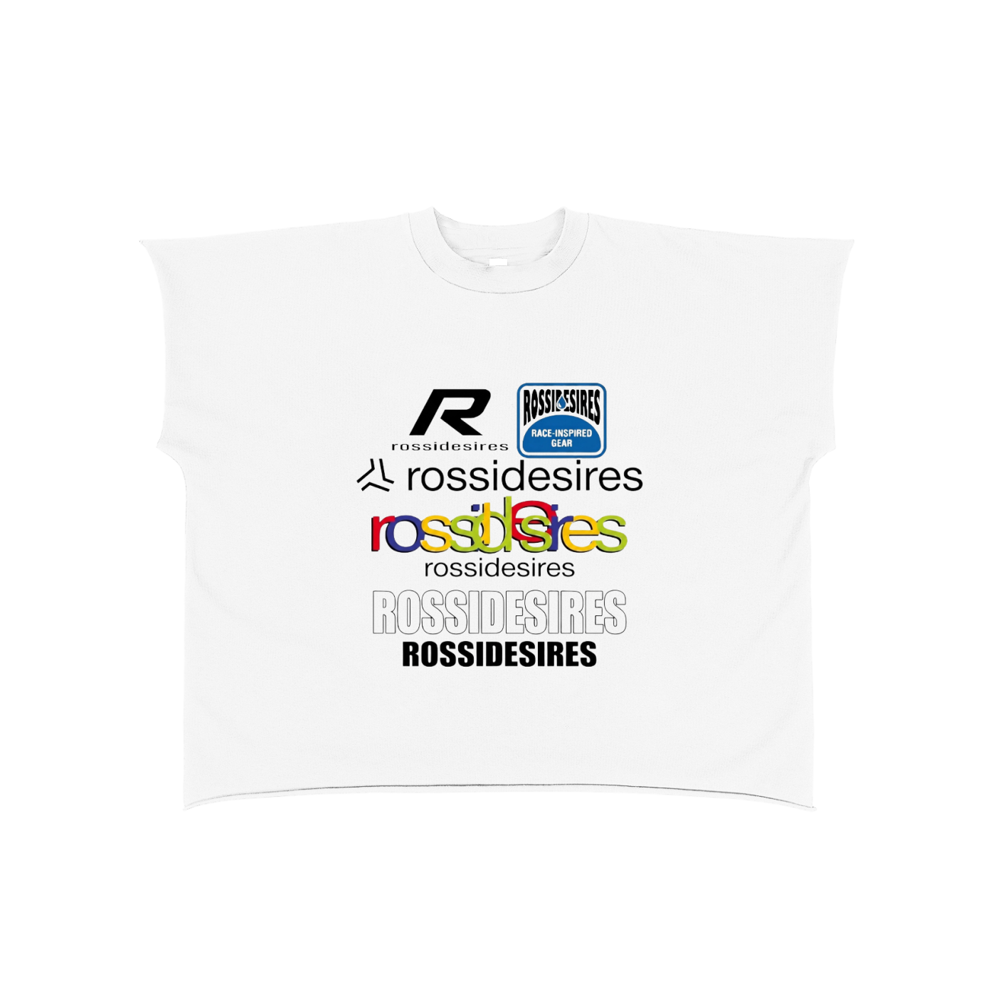 ROSSIDESIRES MULTI TEE WHITE